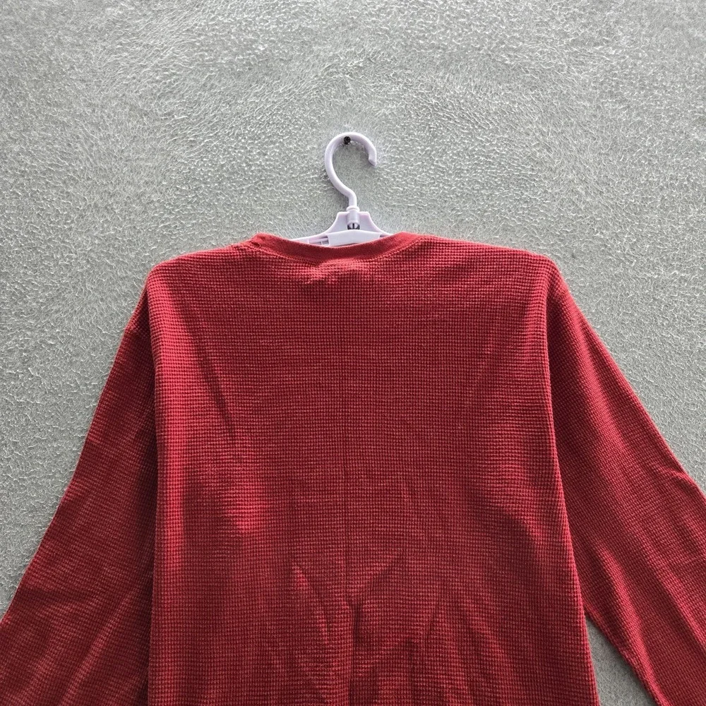 Polo Ralph Lauren Men Sleepwear M Red Embroidered Pajama Shirt Logo Long Sleeve